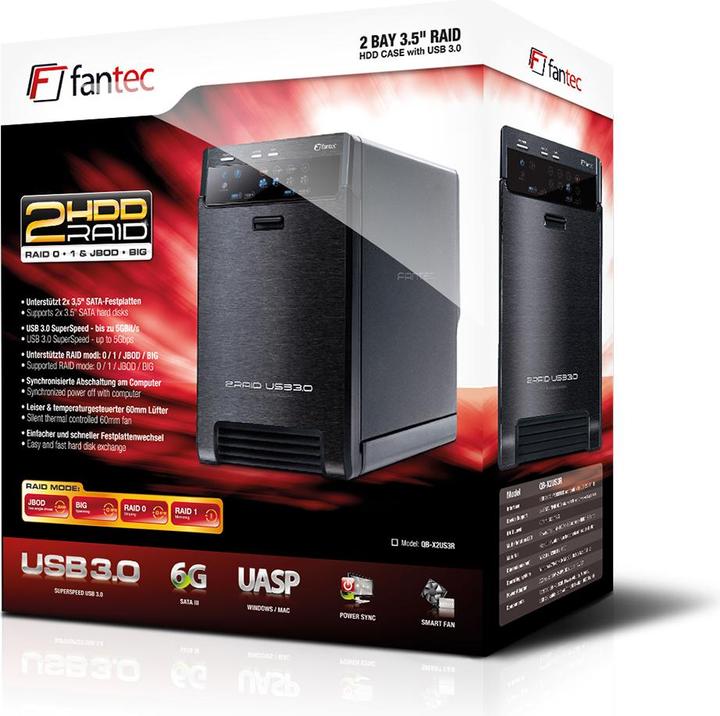 Actual product image Fantec QB-X2US3R (3.5")