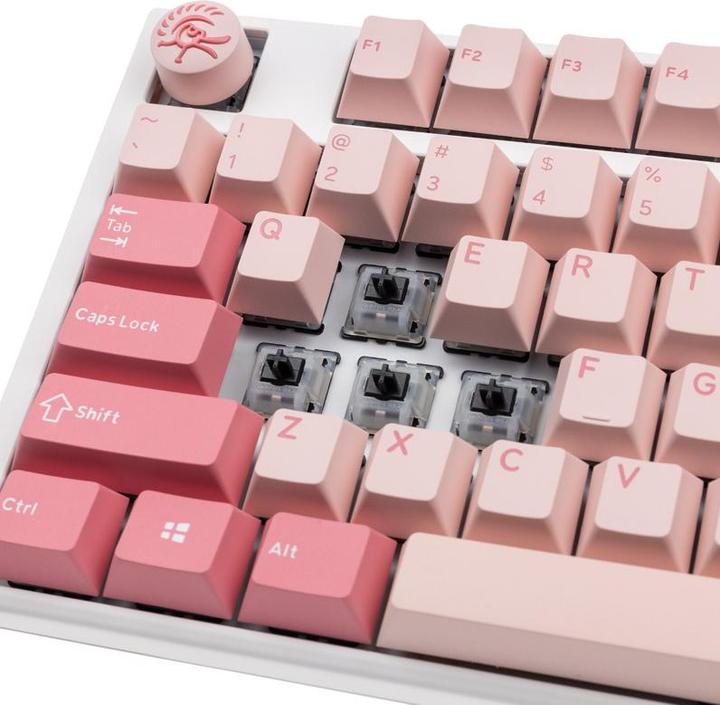 Produktbild Ducky One 3 Gossamer TKL Pink Gaming Tastatur - MX-Black Clear Top (US) (US, Kabelgebunden)