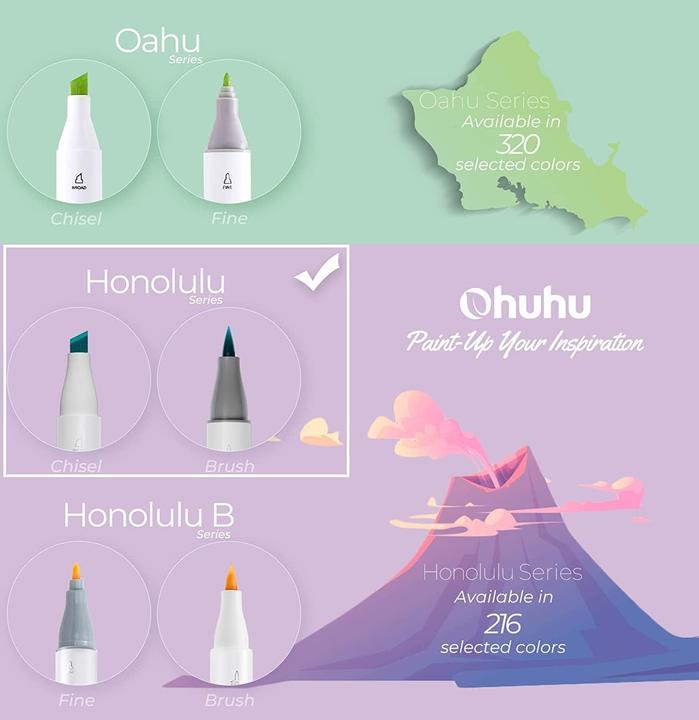 Ohuhu Honolulu (Mehrfarbig, 48 x)