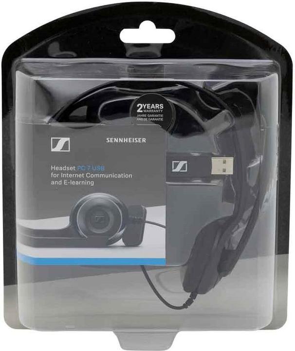 Immagine prodotto Sennheiser PC 7" ausinės su mikrofonu (504196) (Nessuna soppressione del rumore, Cablato)