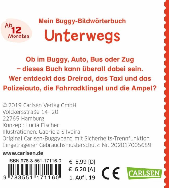 Image du produit Buggy-Bücher: Mein Buggy-Bildwörterbuch: Unterwegs (Allemand, Lucia Fisher, 2019)