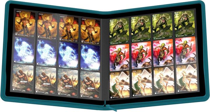 Produktbild Ultimate Guard UGD010471 - Zipfolio 480 – 24-Pocket XenoSkin (Quadrow), petrol