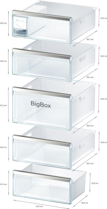 Actual product image Bosch Hausgeräte GSN54AWDPH (Stand-alone, 328 l)