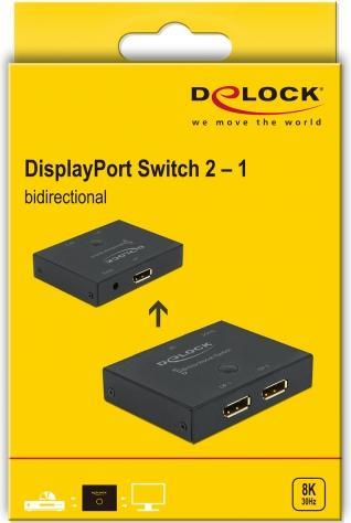 Actual product image Delock Switchbox 2 Port Displayport