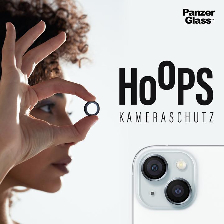 Actual product image PanzerGlass Hoops Camera Lens Protector (1 Piece, Apple iPhone 15, Apple iPhone 15 Plus)