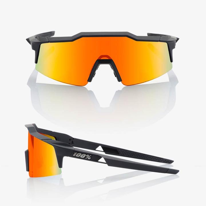 Actual product image 100% Speedcraft SL (Soft Tact Black, HiPer Red Multilayer Mirror)