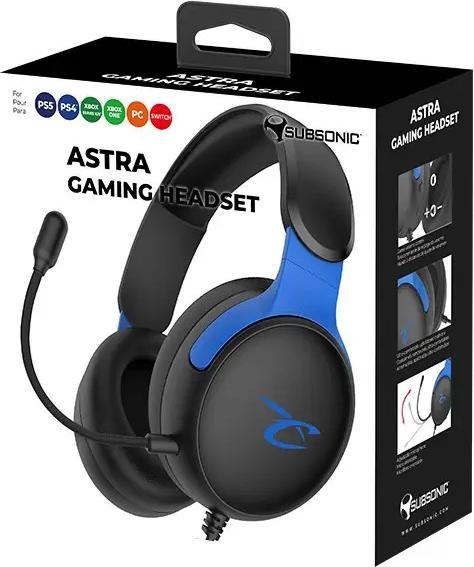 Actual product image Subsonic ASTRA Gaming Headset - wired - black/blue (Cable)