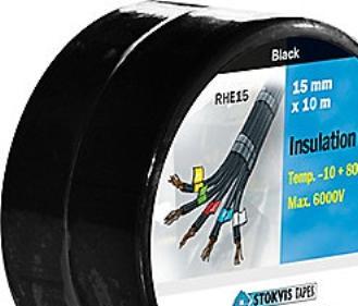 Actual product image Stokvis Tapes Isolerbånd vinyl 15 mm x 10 m assorted (15 mm)
