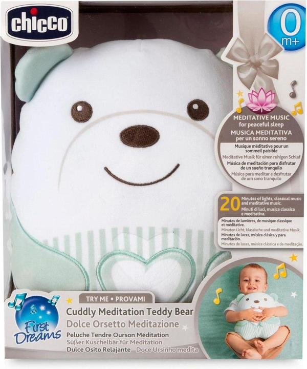 Actual product image Chicco Cuddly Meditation Teddy Bear Neutral