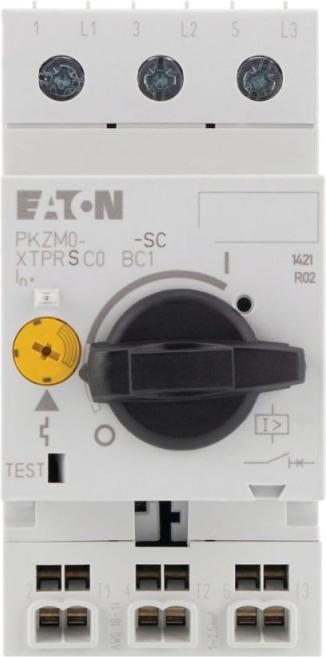 Image du produit Eaton Electric GmbH Disjoncteur moteur PKZM0-2.5-SC tripolaire à commande manuelle