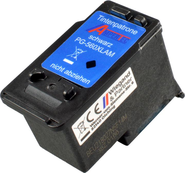 Produktbild Ampertec Tinte ersetzt Canon PG-560XL schwarz (BK)
