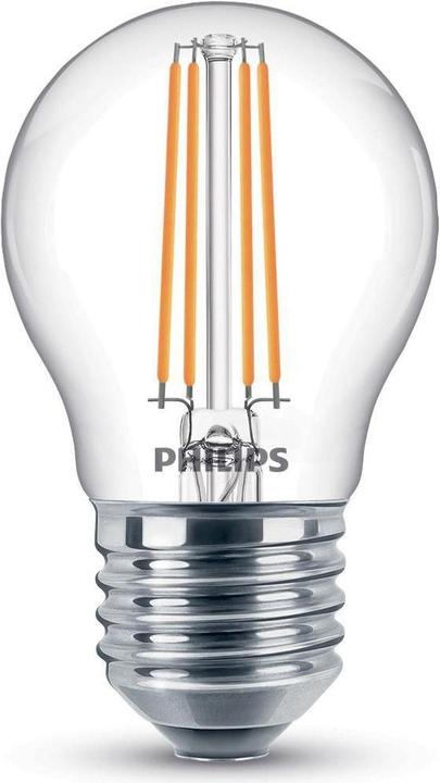 Image du produit Philips Lampe LED P45 4,3W (40W) WW ND (E27, 4.30 W, 470 lm, 2 x, F)