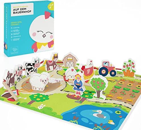 Produktbild Activity Board Fädelspiel auf dem Bauernhof: Spielzeug für Kinder ab 2 Jahren, Motorikspielzeug aus Holz