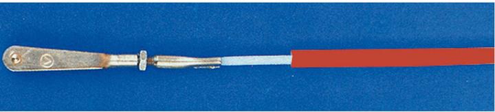 Actual product image Modellbau Lindinger Bowden cable complete w.clevis m2 1lfm