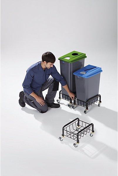 Produktbild Probbax Kunststoff-Wertstoffsammler, Volumen 80 l, grau mit Schwingdeckel (80 l)