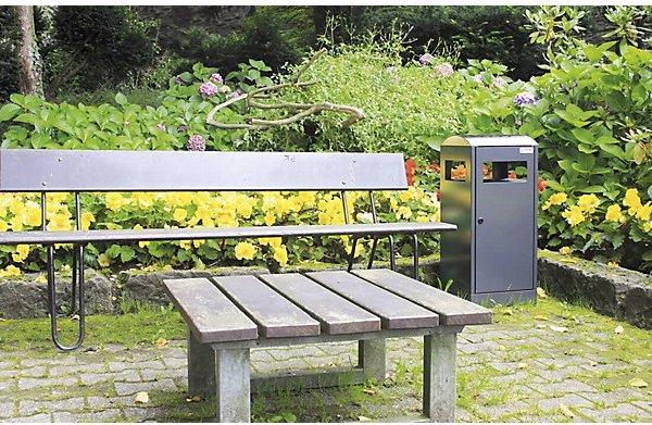 Immagine prodotto Contenitore per rifiuti con posacenere, capacità 40 l, grigio antracite. (40 l)