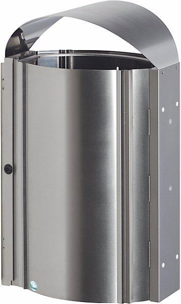Produktbild VAR Edelstahl-Abfallsammler, Volumen 50 l, HxBxT 780x490x326 mm, 4 Standfüsse (50 l)