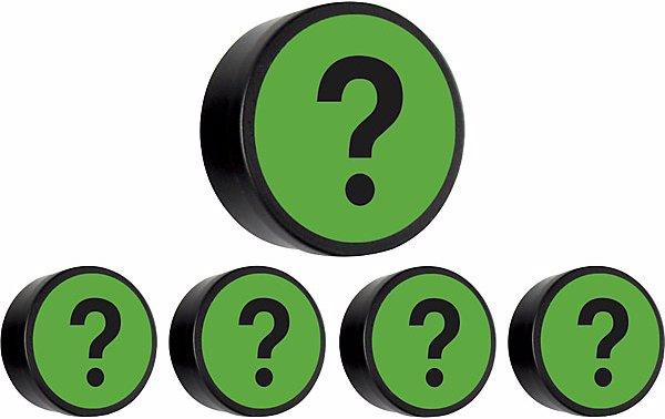 Actual product image smiT QUESTION round magnet, Ø 35 mm, pack of 10, green. (10 x)
