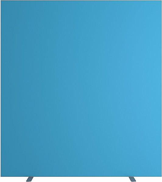 Produktbild Paperflow Trennwand easyScreen, einfarbig, mit Schallschutz, blau, Breite 1600 mm