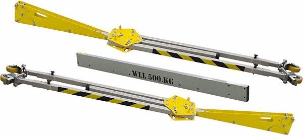 Image du produit Planeta Portique en aluminium RKPK, hauteur h.t. 2099 - 3050 mm, largeur 2000 mm.
