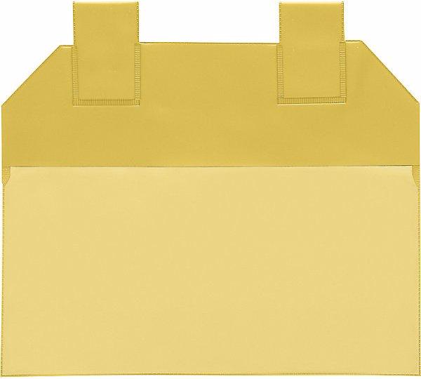 Valdemar Krog Einstecktaschen magnetisch, VE 50 Stk, für Papierformat DIN A6, gelb (A6)