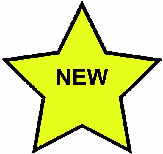 Image du produit smiT Symbole magnétique NEW STAR, l x h 63 x 60 mm, lot de 20, jaune/noir.