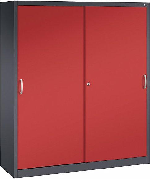 Immagine prodotto C+P Armadio con ante scorrevoli ACURADO, 12 guide mobili, alt. x largh. x prof. 1950 (160 x 50 x 195 cm)