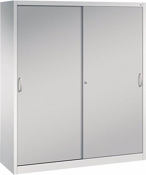 Produktbild C+P ACURADO Schiebetürenschrank, 12 Pendelstangen, 1950x1600x500, l.grau/weissalu (160 x 50 x 195 cm)