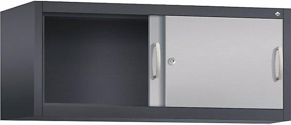 Actual product image C+P ACURADO add-on cupboard with sliding doors, HxWxD 500 x 1200 x 500 mm, black
