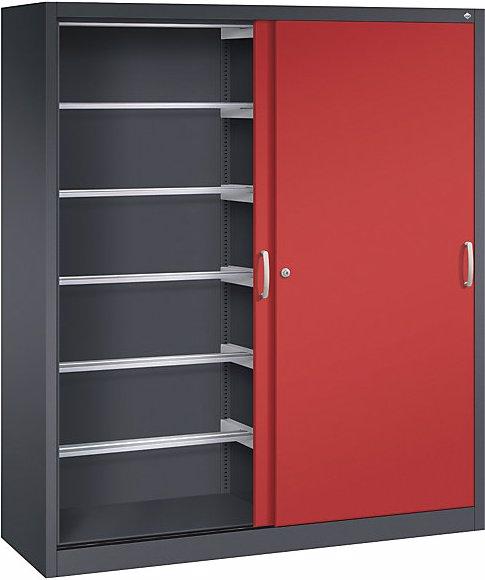 Immagine prodotto C+P Armadio con ante scorrevoli ACURADO, 12 guide mobili, alt. x largh. x prof. 1950 (160 x 50 x 195 cm)
