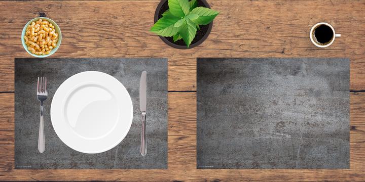 Produktbild CoverYourDesk Tischset Stahlplatte Metalloptik
