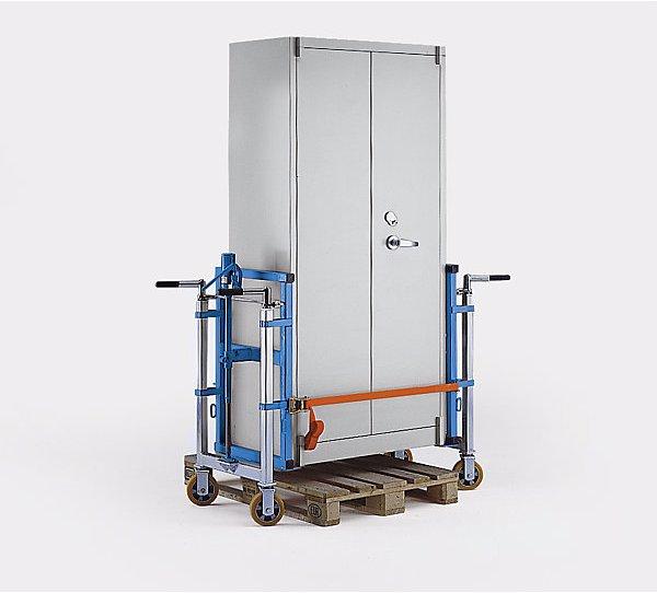 Produktbild Rrr Hubtransporter, hydraulisch, VE 2 Stk, Tragfähigkeit 2000 kg, Hub 200 mm (2000 kg)