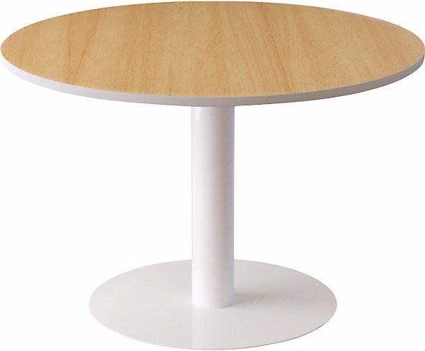 Paperflow Conference table, Ø 1150 mm, 750 mm high, beech finish.