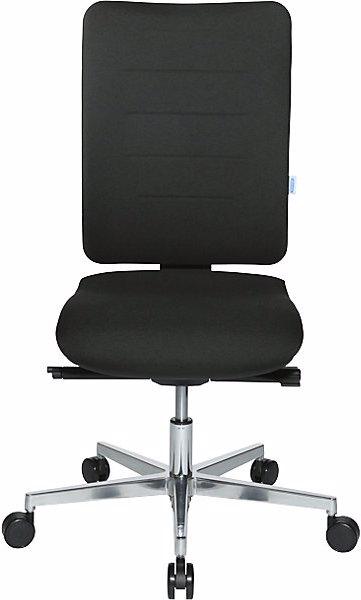 Produktbild eurokraft pro Bürodrehstuhl V3, Rückenlehne gepolstert, schwarz / schwarz