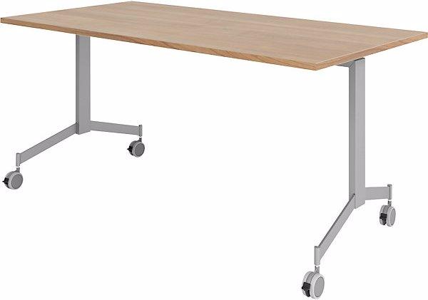 Produktbild Hammerbacher Klapptisch, mobil, HxBxT 750x1600x800 mm, Nussbaum-Dekor (1600 x 800 x 750 mm)