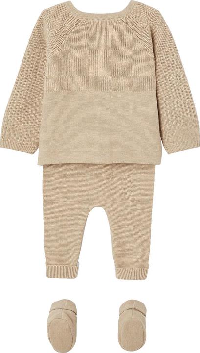 Vertbaudet Baby Strick-Set: Strickjacke, Hose & Schühchen OEKO-TEX® (74)