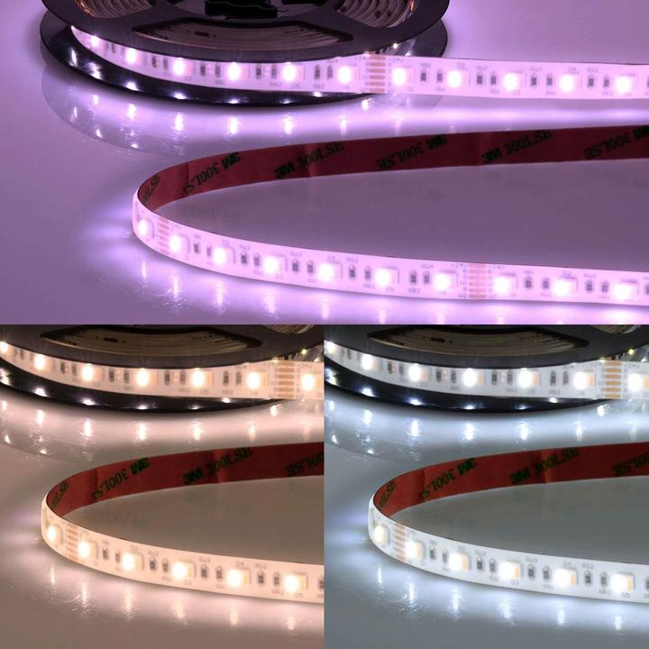 Produktbild Isoled LED AQUA RGB+WW+KW Flexband Streifen, 24V, 20W, IP68, 5in1 Chip, 60, LED/m (500 cm)