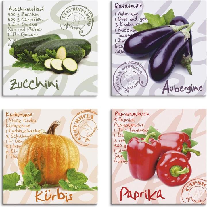 Produktbild Artland Zucchini, Aubergine, Kürbis, Paprika S6PG (30 x 30 cm)