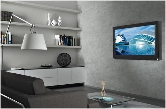 Actual product image Techly Fixed Slim Wall Support (Wall, 55", 45 kg)