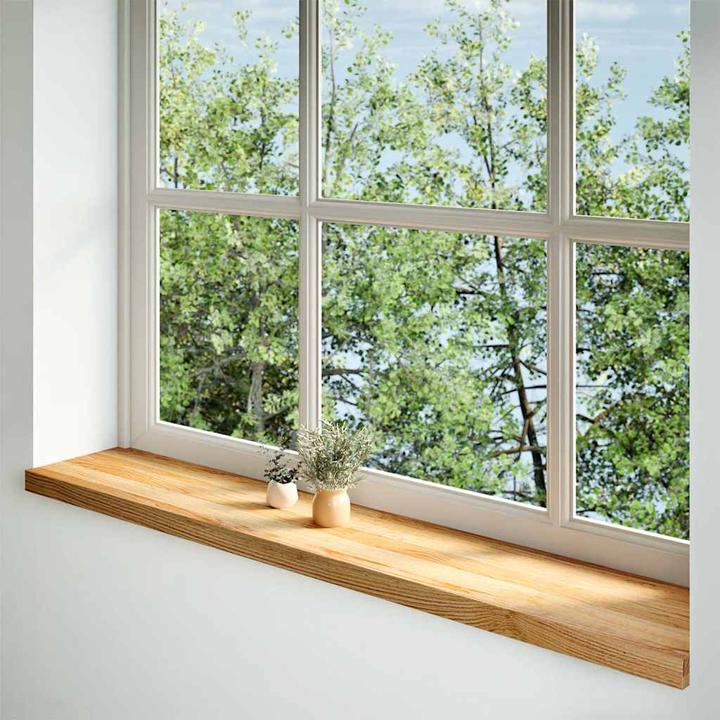 Produktbild VidaXL Fensterbänke 2 Stk. Hellbraun 140x30x2 cm Massivholz Eiche (140 cm)