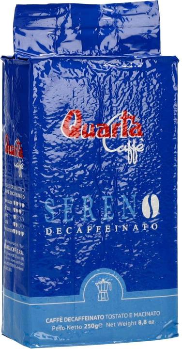 Immagine prodotto Quarta Caffé Sereno decaffeinato (Arrosto scuro, 250 g)