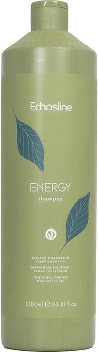 Konjac Sponge ECHOSLINE Energy Shampoo szampon o działaniu wzmacniającym włosy i skórę głowy 1000ml (1000 ml, Flüssiges Shampoo)