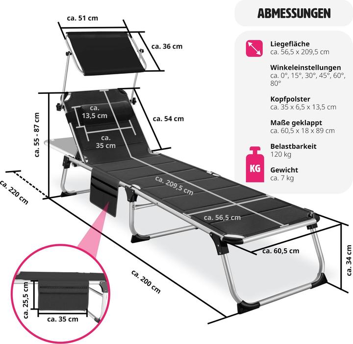 Actual product image tectake Lorella (200 cm)