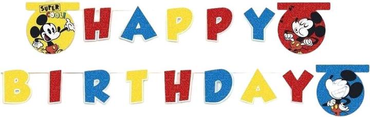 Image du produit Disney Super Cool Mickey Mouse Happy Birthday Garland