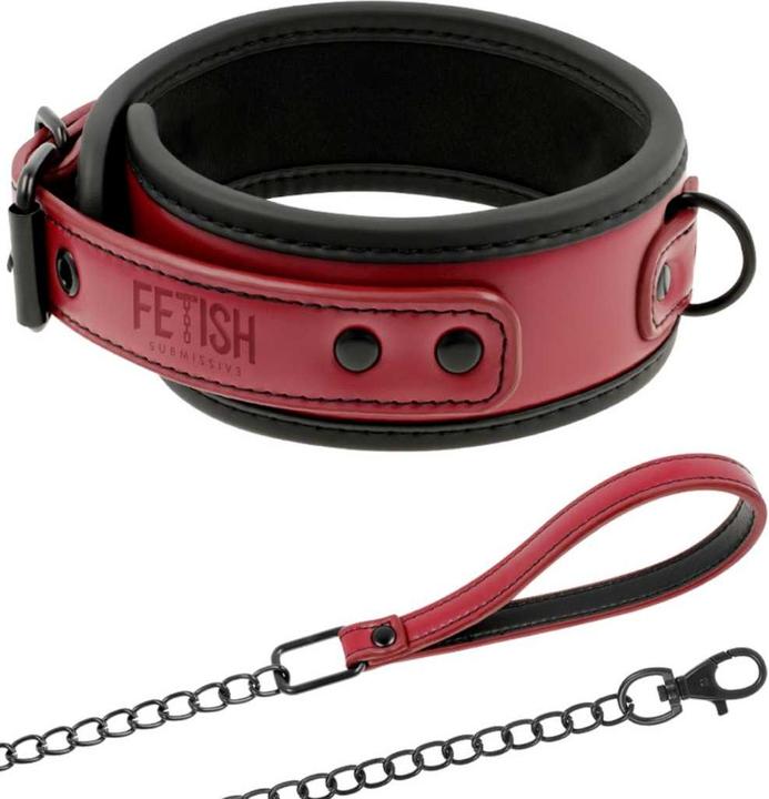 Immagine prodotto Fetish submissive Collare Per Camera Oscura Con Cadenza Con Forcella Di Neopreno
