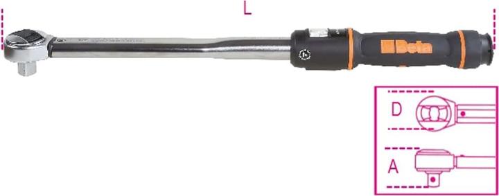 Productafbeelding Beta Tools Momentsleutel (1/2", 60 Nm, 300 Nm)