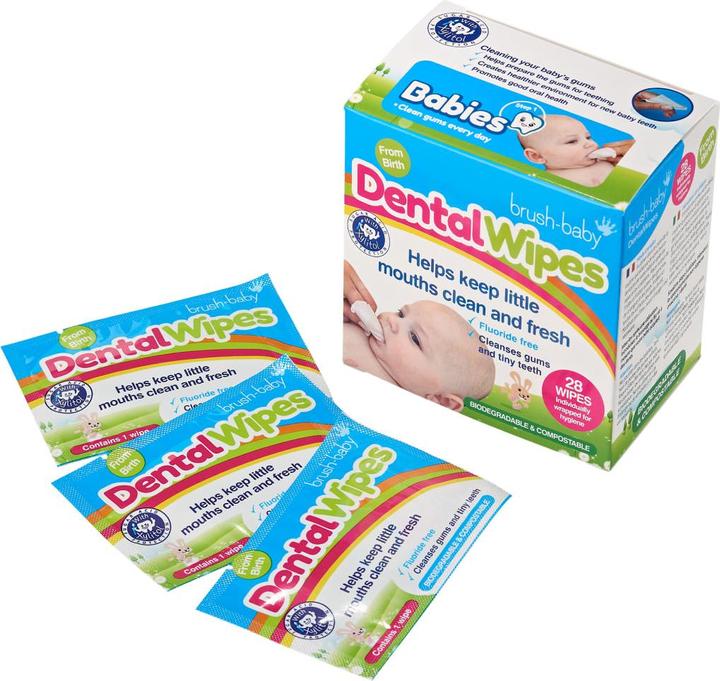 Actual product image Brush-Baby Tooth cleaning tissues (Soft, 1 x)