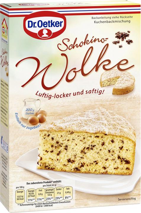 Produktbild Dr. Oetker Schokino-Wolke Kuchen (485 g)