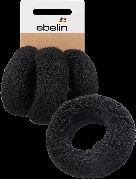 dm ebelin Fascette per capelli nere (Elastico per capelli)