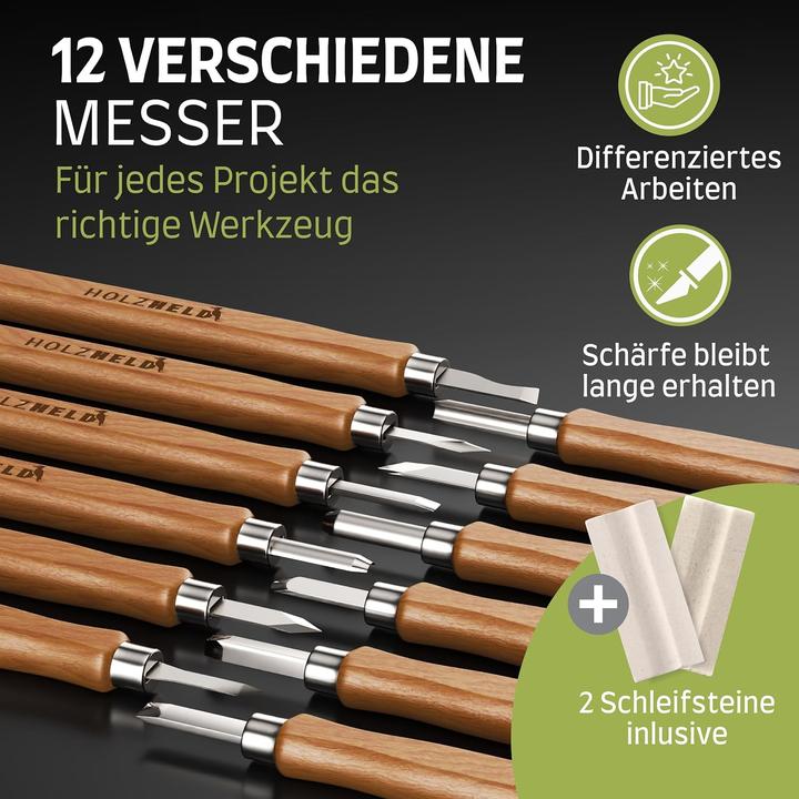 Produktbild Holzheld 16-teiliges Schnitzwerkzeug Set